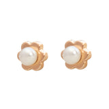 Aretes Mini - Abridores Flor Perlada