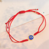 Pulseras Hilo Tejidas - Ojo Turco Azul de Oro
