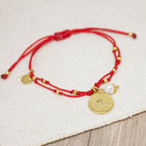 Pulseras Hilo Nudo - Rojo 7 Deseos