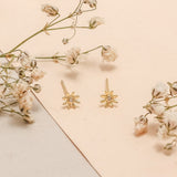 Aretes Mini - Margarita con punto de luz