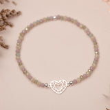 Pulseras Murano - Corazón Anagrama Silver