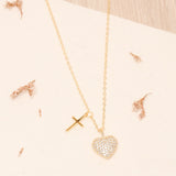 Collares - Corazón y cruz