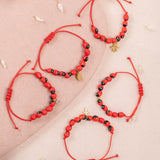 Pulseras Hilo Murano - Huayruro Virgencita Bebé