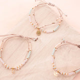 Pulseras Hilo Murano - Kids Muranos Pastel con Dije