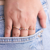 Anillos - Ojo Turco Rojo Shine