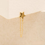Aretes mini - Estrella y Cadena