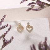 Aretes Mini - Silueta Corazón y Circones