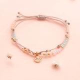 Pulseras Hilo Murano - Kids Muranos Pastel con Dije