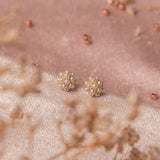 Aretes Mini - Bouquet mini de Perlas