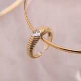 Anillos - Corazón cristal