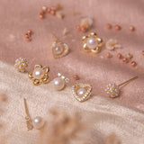 Aretes Mini - Bouquet mini de Perlas