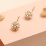 Aretes Mini - Bouquet mini de Perlas