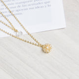 Collares - Doble esfera de circones y brillo