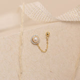Aretes mini - Pearl Love Cadena