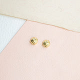 Aretes Mini - Medias bombitas facetadas