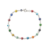 Pulseras Broche -  Ojo Multicolor