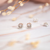 Aretes Mini - Punto de luz silver