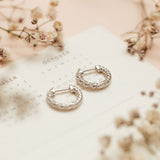 Argollas - Silver Twist Hoops