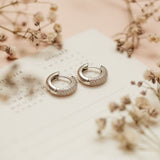 Argollas - Silver Donas Cristal