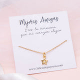 Collares - Estrella dorada circón