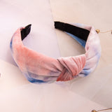 Diadema - Tie Dye - Tono Coral Celeste