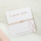 Pulseras Hilo Básicas -  Estrella Slim Nude