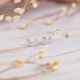 Aretes Mini - Lunita silver