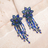 Maxi Aretes - Floral Fiesta Blue