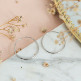 Argollas - Silver Slim Hoops M