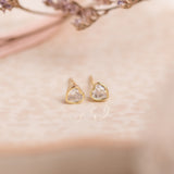 Aretes Mini - Corazón Cristal S