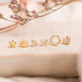 Aretes Mini - Flor Clásica