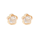 Aretes Mini - Abridores Flor Cristal