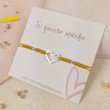 Pulseras Hilo Nudo - Corazón Silueta Silver