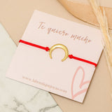 Pulseras Hilo Nudo - Luna Invertida Rojo