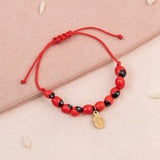 Pulseras Hilo Murano - Huayruro Virgencita Bebé