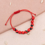 Pulseras Hilo Murano - Huayruro Corazoncito Bebé