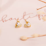 Arete Mini - Corazón Brillante Chic