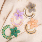 Maxi Aretes - Spring Bloom Purple