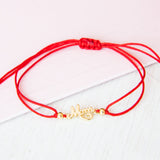 Pulseras Hilo Nudo - Mom Rojo