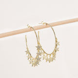 Argollas - Golden Star Hoops
