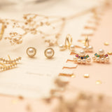 Aretes Mini - Perlas Rainbow