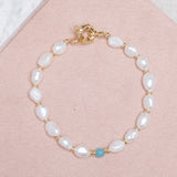Pulseras Broche - Aquamarina