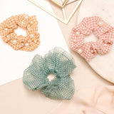 Collets - Scrunchie Pack Multicolor Verde Perlas