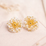 Maxi Aretes - Petal White