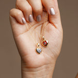 Collares - Ojo Turco Rojo Silver