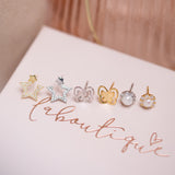 Aretes Mini - Mariposa Magic Silver