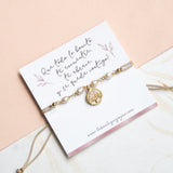 Pulseras Hilo Nudo - Isabela Árbol de la vida y Perlitas Nude Rosa
