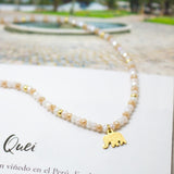 Choker - Elefante Combinación Nude