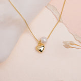 Collares - Perla y corazón