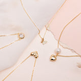 Collares - Perla y corazón